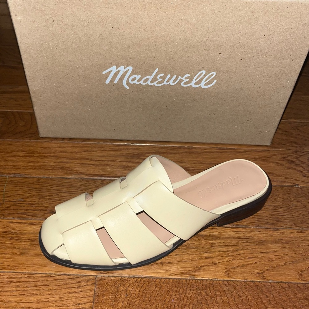 Madewell Cream Mules